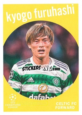 Sticker Kyogo Furuhashi - UEFA Club Competitions 2022-2023
 - Topps