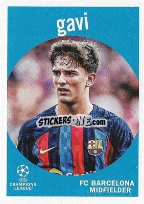 Sticker Gavi - UEFA Club Competitions 2022-2023
 n. 59-9 - Topps