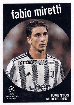 Sticker Fabio Miretti - UEFA Club Competitions 2022-2023
 n. 59-10 - Topps