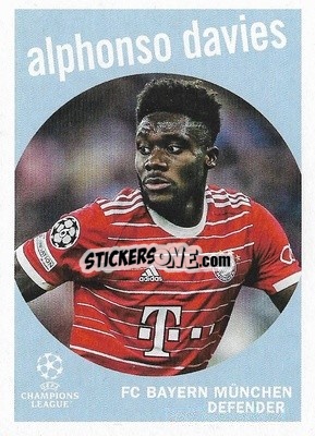 Sticker Alphonso Davies - UEFA Club Competitions 2022-2023
 n. 59-11 - Topps