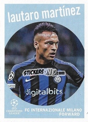 Sticker Lautaro Martínez - UEFA Club Competitions 2022-2023
 n. 59-30 - Topps