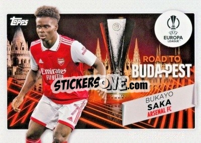 Sticker Bukayo Saka - UEFA Club Competitions 2022-2023
 - Topps