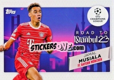 Sticker Jamal Musiala - UEFA Club Competitions 2022-2023
 n. RF-8 - Topps