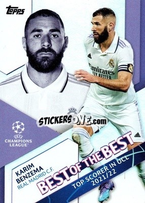 Sticker Karim Benzema - UEFA Club Competitions 2022-2023
 n. BB-1 - Topps
