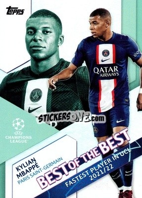 Sticker Kylian Mbappé - UEFA Club Competitions 2022-2023
 n. BB-10 - Topps