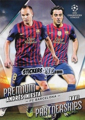 Sticker Xavi / Andrés Iniesta - UEFA Club Competitions 2022-2023
 n. PP-4 - Topps