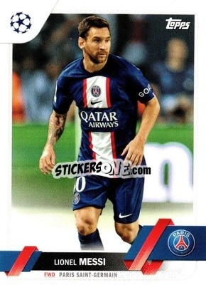 Sticker Lionel Messi - UEFA Club Competitions 2022-2023
 n. 1 - Topps