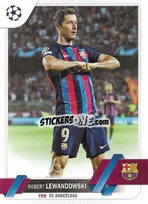 Sticker Robert Lewandowski - UEFA Club Competitions 2022-2023
 n. 9 - Topps