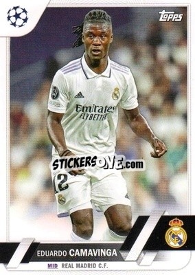 Sticker Eduardo Camavinga - UEFA Club Competitions 2022-2023
 n. 12 - Topps
