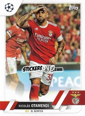 Sticker Nicolás Otamendi - UEFA Club Competitions 2022-2023
 n. 15 - Topps