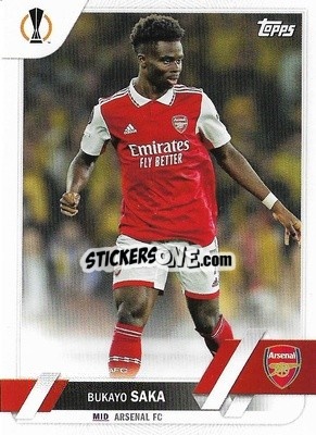 Sticker Bukayo Saka - UEFA Club Competitions 2022-2023
 n. 25 - Topps