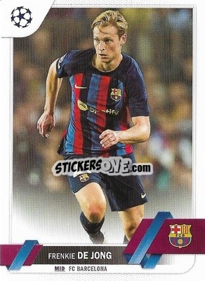 Sticker Frenkie de Jong - UEFA Club Competitions 2022-2023
 n. 30 - Topps