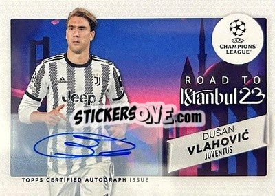 Sticker Dušan Vlahović - UEFA Club Competitions 2022-2023
 n. RF-11-AU - Topps