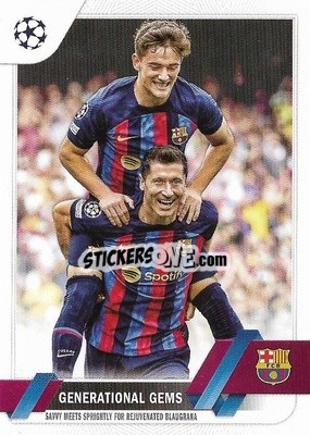 Sticker Generational Gems (Gavi/lewandowski) - UEFA Club Competitions 2022-2023
 n. 54 - Topps