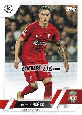 Sticker Darwin Núñez - UEFA Club Competitions 2022-2023
 n. 56 - Topps