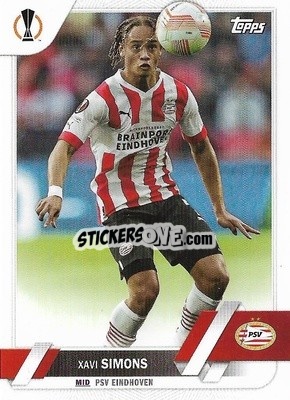 Sticker Xavi Simons - UEFA Club Competitions 2022-2023
 - Topps