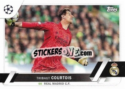 Sticker Thibaut Courtois - UEFA Club Competitions 2022-2023
 n. 63 - Topps