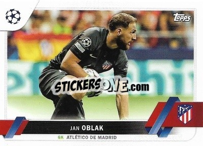 Sticker Jan Oblak - UEFA Club Competitions 2022-2023
 - Topps