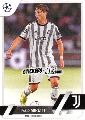 Sticker Fabio Miretti - UEFA Club Competitions 2022-2023
 n. 116 - Topps