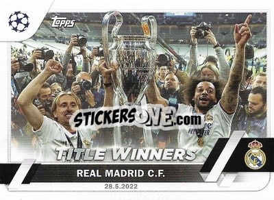 Sticker Real Madrid C.F. - UEFA Club Competitions 2022-2023
 n. 125 - Topps