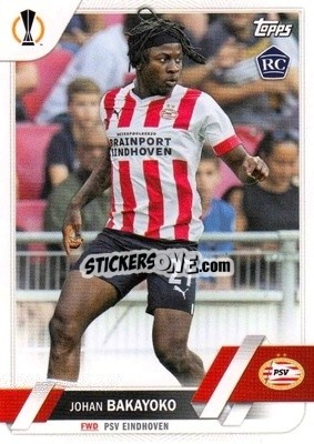 Sticker Johan Bakayoko - UEFA Club Competitions 2022-2023
 n. 126 - Topps