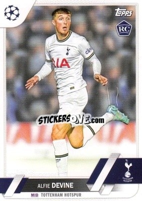 Sticker Alfie Devine - UEFA Club Competitions 2022-2023
 n. 129 - Topps
