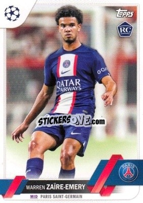 Sticker Warren Zaïre-Emery - UEFA Club Competitions 2022-2023
 n. 135 - Topps
