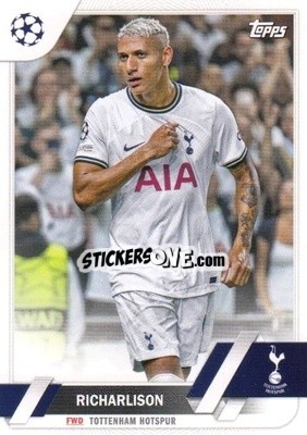 Sticker Richarlison - UEFA Club Competitions 2022-2023
 n. 138 - Topps