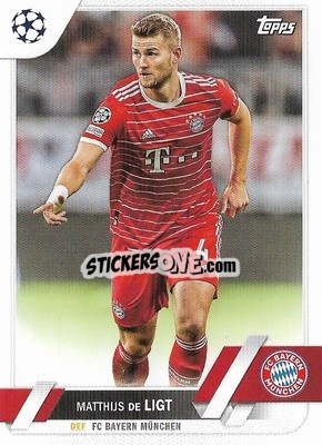 Sticker Matthijs de Ligt - UEFA Club Competitions 2022-2023
 n. 161 - Topps