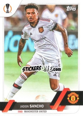 Sticker Jadon Sancho - UEFA Club Competitions 2022-2023
 n. 186 - Topps