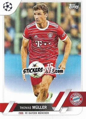 Sticker Thomas Müller - UEFA Club Competitions 2022-2023
 n. 187 - Topps