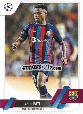 Sticker Ansu Fati - UEFA Club Competitions 2022-2023
 n. 193 - Topps