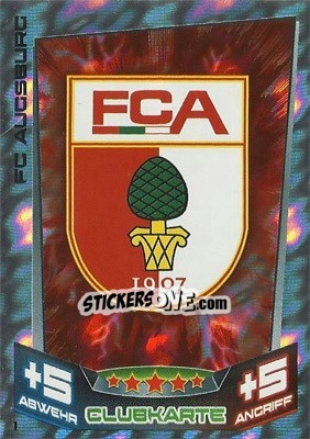 Sticker Club-Logo - German Fussball Bundesliga 2013-2014. Match Attax n. 1 - Topps