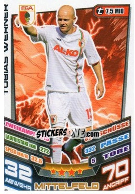 Sticker Tobias Werner - German Fussball Bundesliga 2013-2014. Match Attax - Topps