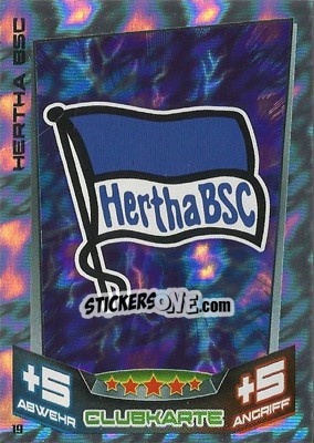 Sticker Club-Logo - German Fussball Bundesliga 2013-2014. Match Attax n. 19 - Topps