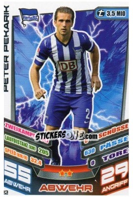 Figurina Peter Pekarik - German Fussball Bundesliga 2013-2014. Match Attax - Topps