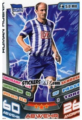 Sticker Roman Hubnik - German Fussball Bundesliga 2013-2014. Match Attax n. 24 - Topps