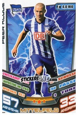 Sticker Peer Kluge - German Fussball Bundesliga 2013-2014. Match Attax n. 28 - Topps