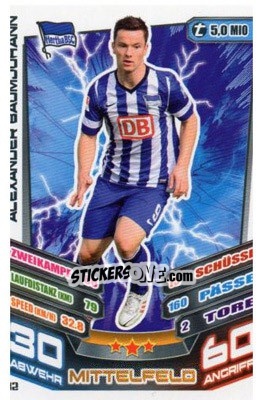 Sticker Alexander Baumjohann - German Fussball Bundesliga 2013-2014. Match Attax - Topps