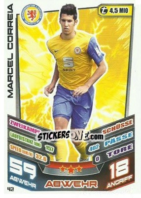 Sticker Marcel Correia - German Fussball Bundesliga 2013-2014. Match Attax - Topps