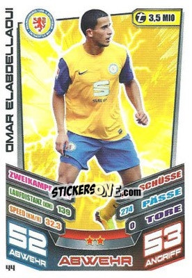 Sticker Omar Elabdellaoui - German Fussball Bundesliga 2013-2014. Match Attax - Topps