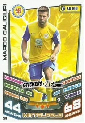 Sticker Marco Caligiuri - German Fussball Bundesliga 2013-2014. Match Attax - Topps