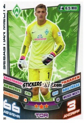 Sticker Sebastian Mielitz - German Fussball Bundesliga 2013-2014. Match Attax - Topps