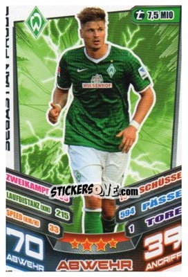 Cromo Sebastian Prödl - German Fussball Bundesliga 2013-2014. Match Attax - Topps