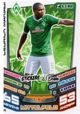 Sticker Cedrick Makiadi - German Fussball Bundesliga 2013-2014. Match Attax - Topps