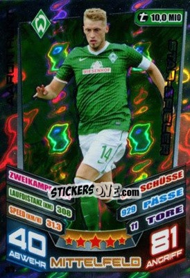 Figurina Aaron Hunt - German Fussball Bundesliga 2013-2014. Match Attax - Topps