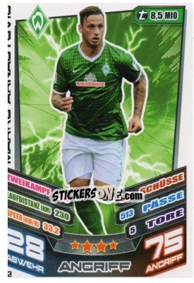Sticker Marko Arnautovic - German Fussball Bundesliga 2013-2014. Match Attax n. 72 - Topps
