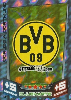 Sticker Club-Logo - German Fussball Bundesliga 2013-2014. Match Attax - Topps