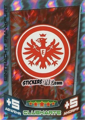 Sticker Club-Logo - German Fussball Bundesliga 2013-2014. Match Attax n. 91 - Topps