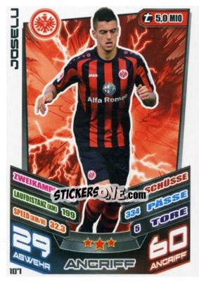 Sticker Joselu - German Fussball Bundesliga 2013-2014. Match Attax - Topps